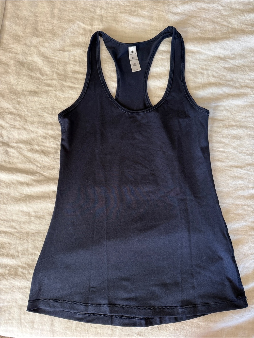 Yogalicious Women’s Navy Racerback Tank Top - Performance Stretch